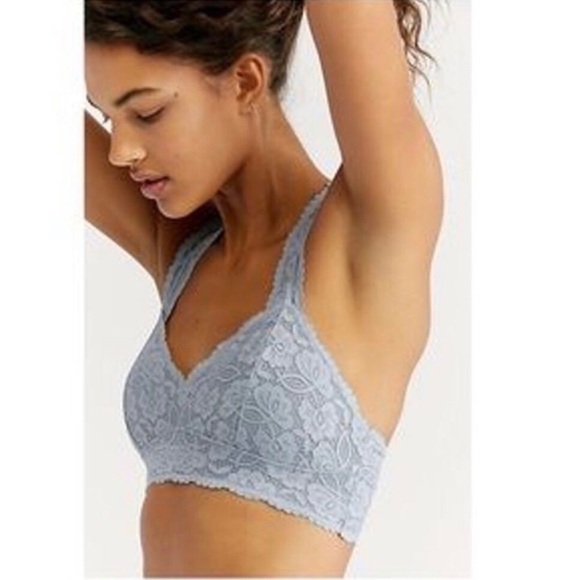 Free People Other - Free People Galloon Lace Bralette Blue Small NWT